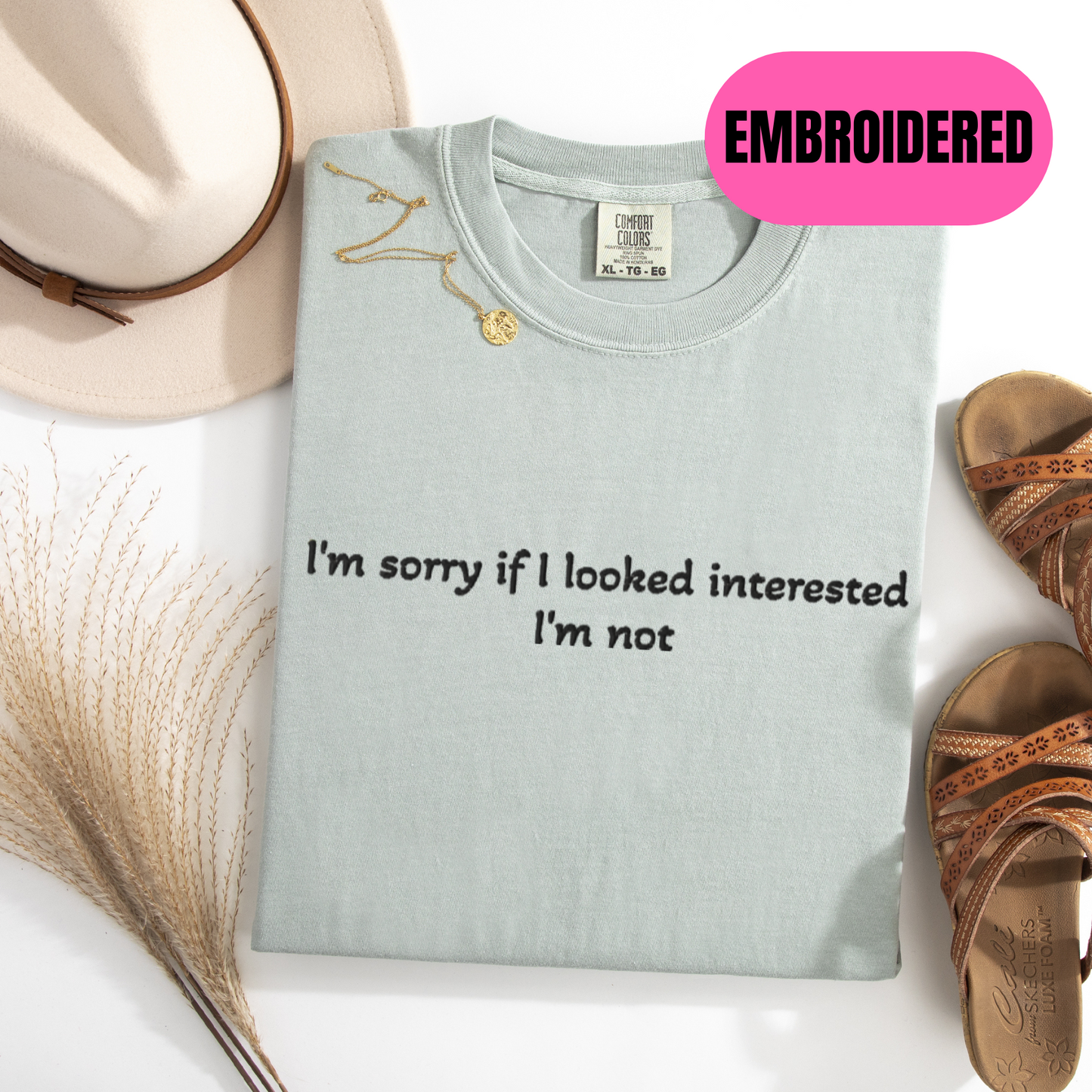 I'm sorry if I looked interested I'm not