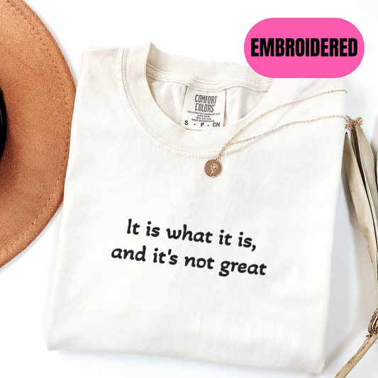 It is what it is, and it's not great